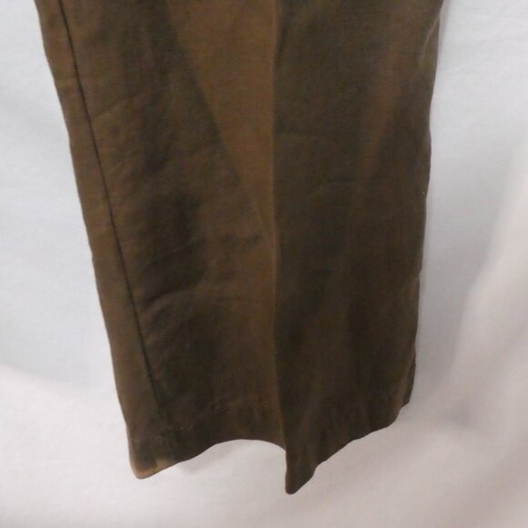 Y2K | OLD NAVY - Surplus Co | 36 X 30 | Classic Brown Linen Straight Leg Pants - Picture 16 of 16
